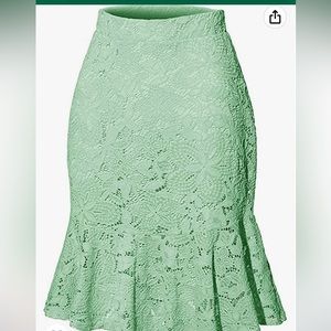 mint green skirt size Small